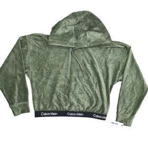 NEW Calvin Klein Women's Size XL Pullover Sweater Performance Corduroy Green Lon
